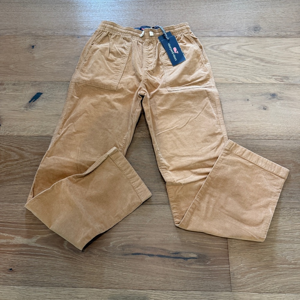 Vineyard Vines Boy’s Light Brown Corduroy Jetty Pants